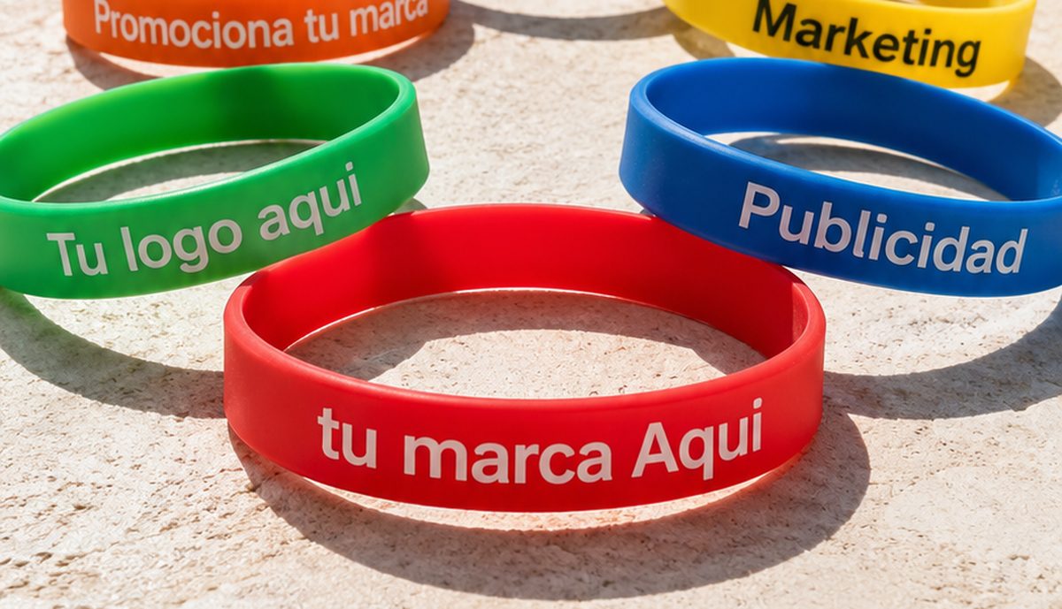 Manillas de silicona personalizadas de colores con tu logo o marca