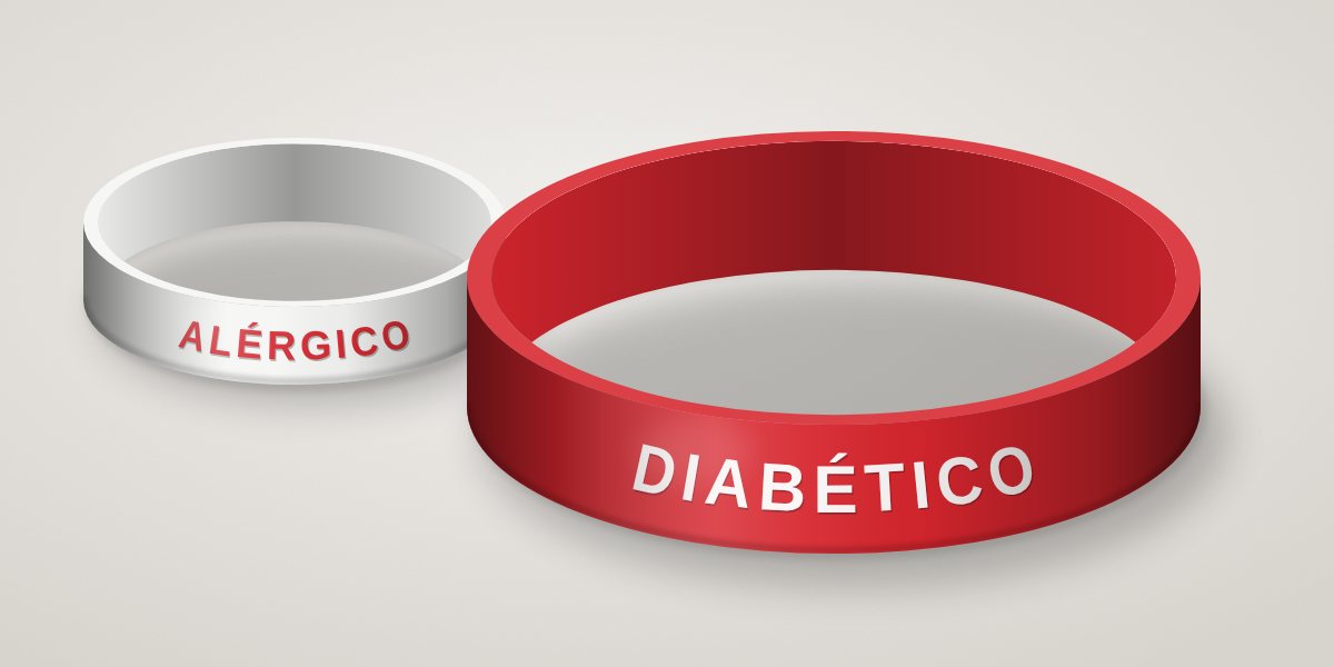Pulseras de alerta médica: manillas de silicona personalizadas