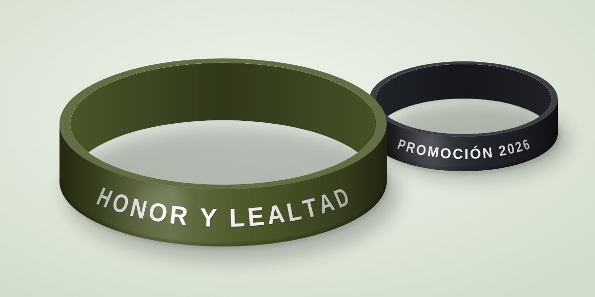 Pulseras militares: manillas de silicona personalizadas