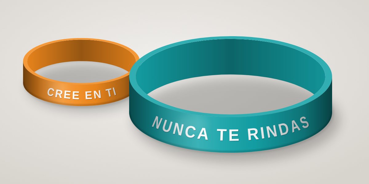 Pulseras motivacionales: manillas de silicona personalizadas
