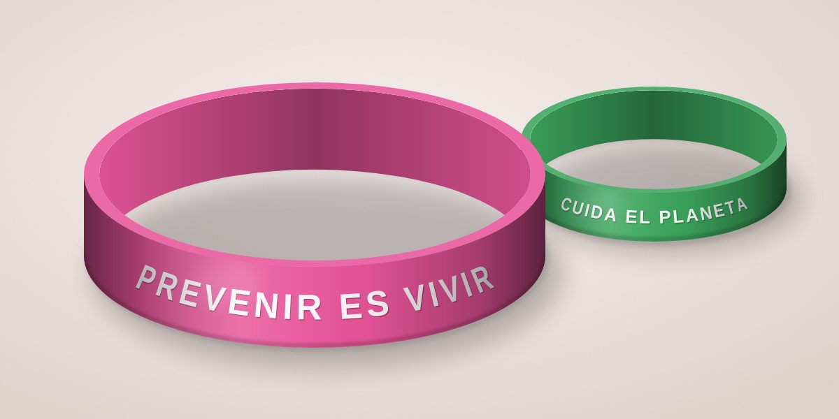 Pulseras para crear conciencia: manillas de silicona personalizadas