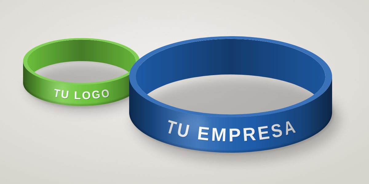 Pulseras para empresas: manillas de silicona personalizadas