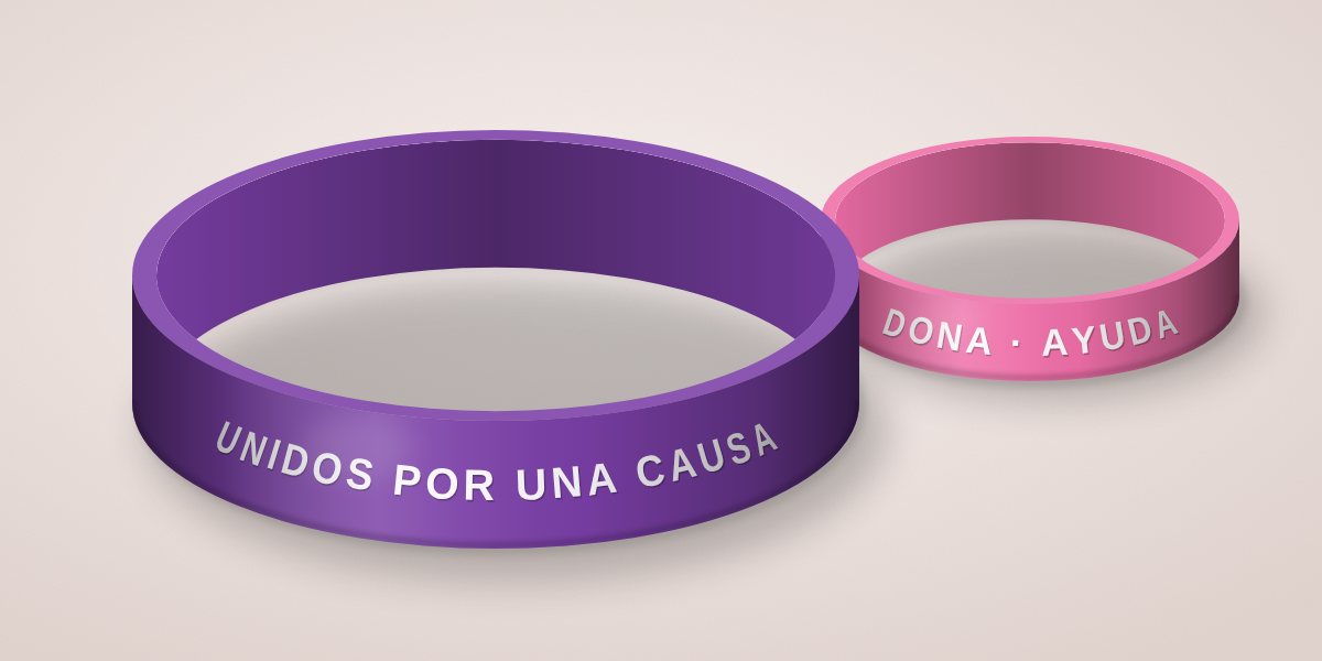 Pulseras para fundaciones: manillas de silicona personalizadas