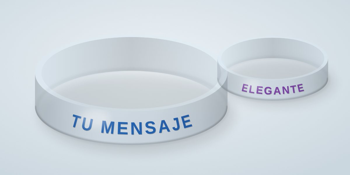 Pulseras transparentes: manillas de silicona personalizadas